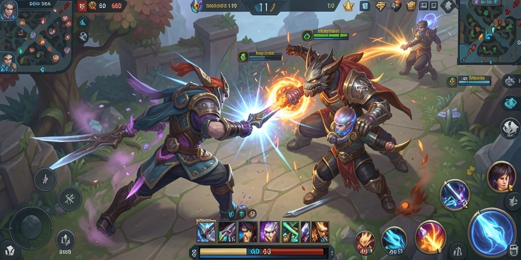 Gameplay seru dalam pertempuran tim 66D yang menegangkan.