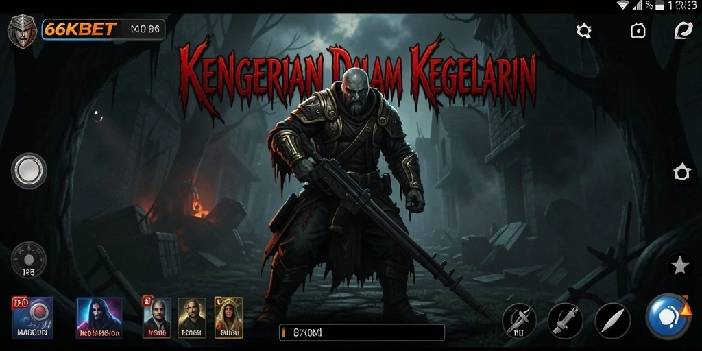Gameplay 66KBET yang penuh ketegangan dan kengerian.