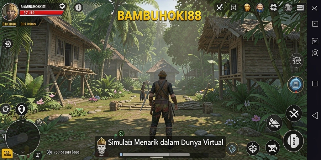 Tampilan gameplay menarik di BAMBUHOKI88 menunjukkan kehidupan virtual yang mendalam.