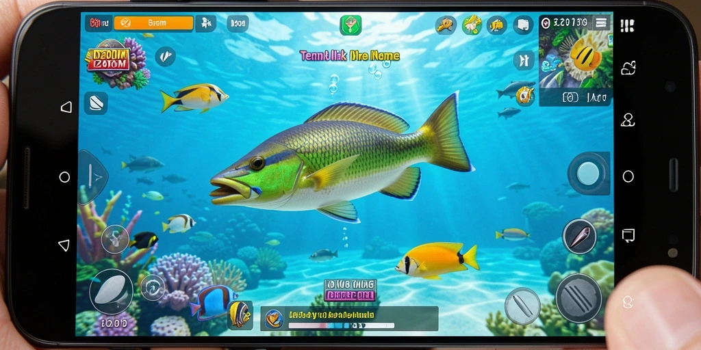 Gambar dari gameplay D200M yang penuh aksi Tembak Ikan.
