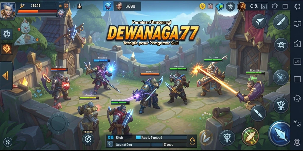 Tangkapan layar gameplay DEWANAGA77 dengan aksi pertempuran SLG yang seru.