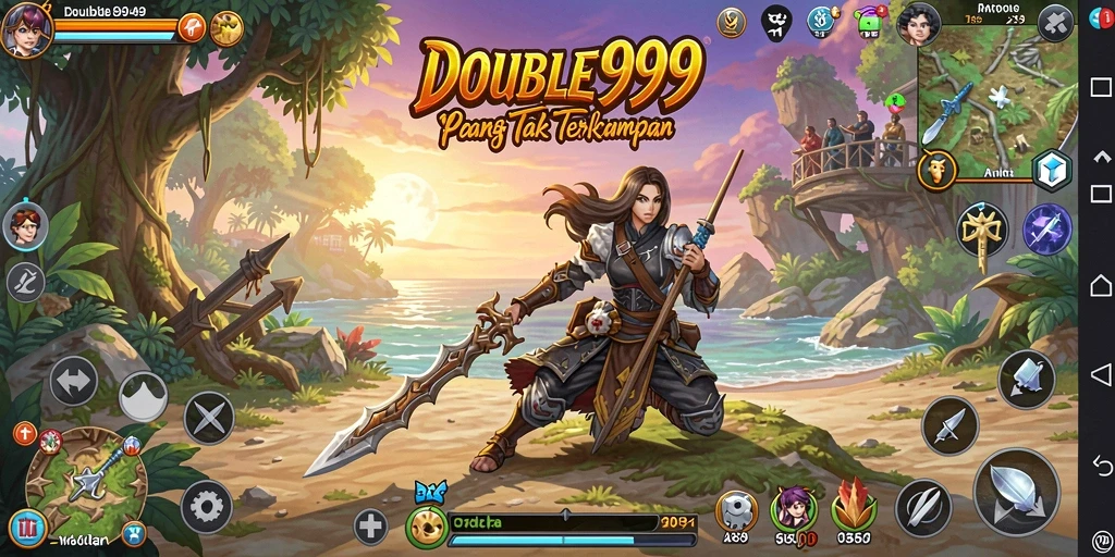 Tangkapan layar permainan DOUBLE999 menampilkan aksi seru dari petualangan yang mendebarkan.