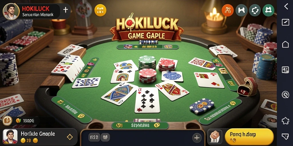 Gameplay seru HOKILUCK yang penuh tantangan Gaple.