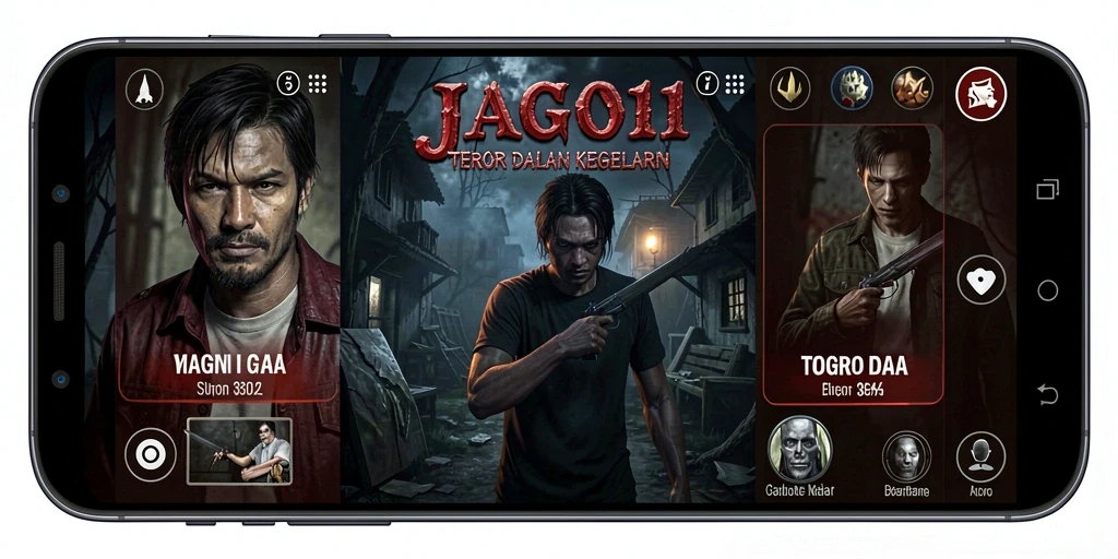 Menampilkan gameplay menyeramkan di dunia kegelapan penuh teror.