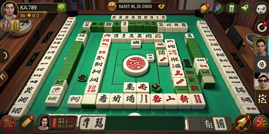 Screenshot gameplay KA789 yang menarik dalam permainan Mahjong.