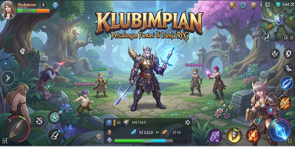 Screenshot gameplay menampilkan pertempuran seru dan eksplorasi dunia.