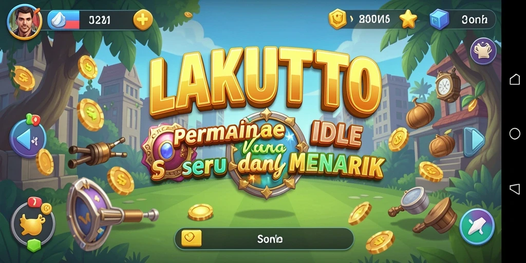 Tangkapan layar LAKUTOTO menampilkan pengalaman gameplay Idle yang menarik dan menghibur.