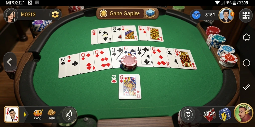 Tampilan menarik dari gameplay Gaple MPO2121.