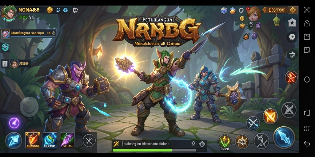 Gambaran gameplay NONA88 yang menarik dan penuh aksi.