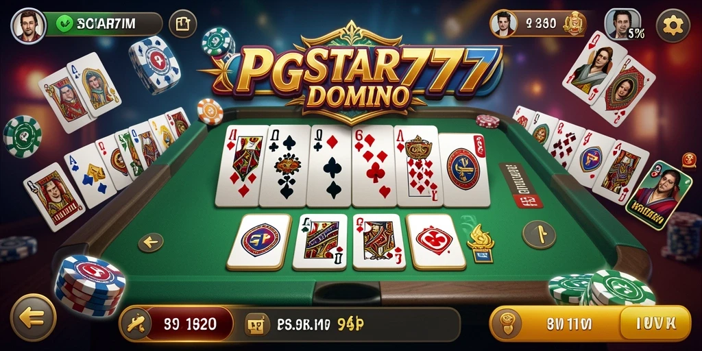 Screenshot PGSTAR777 menampilkan aksi seru permainan Domino.