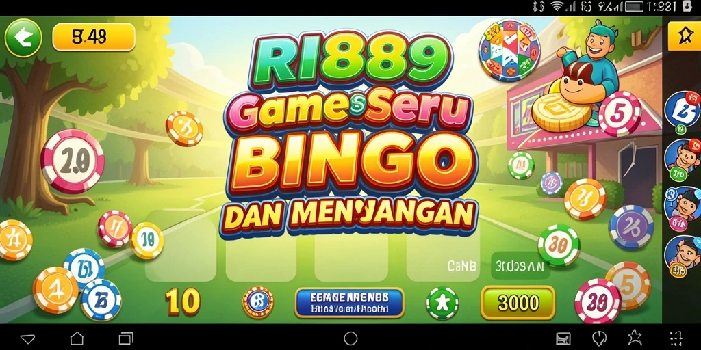 Tampilan gameplay Bingo di RI889 yang seru dan interaktif.
