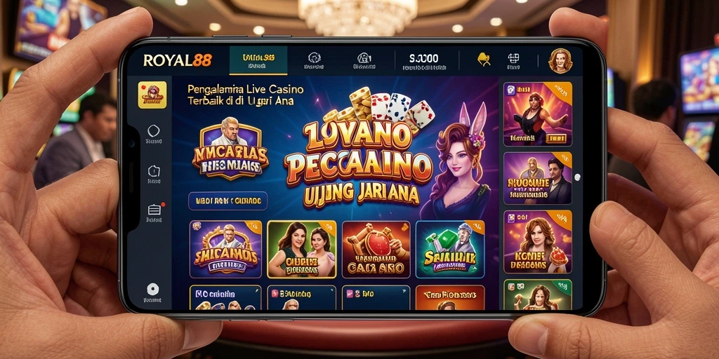 Tampilan gameplay Live Casino yang menarik dan interaktif.