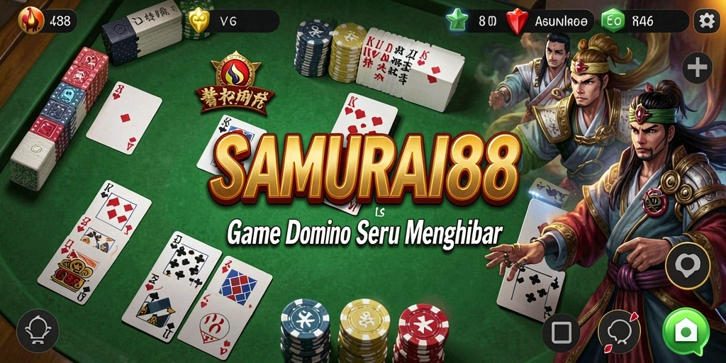 Screenshot dari gameplay seru di SAMURAI88 yang menampilkan pemain Domino.