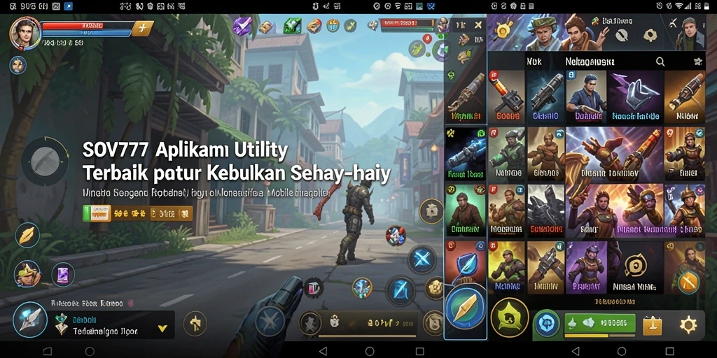 Screenshot SOV777 menunjukkan alat Utility yang mudah digunakan.