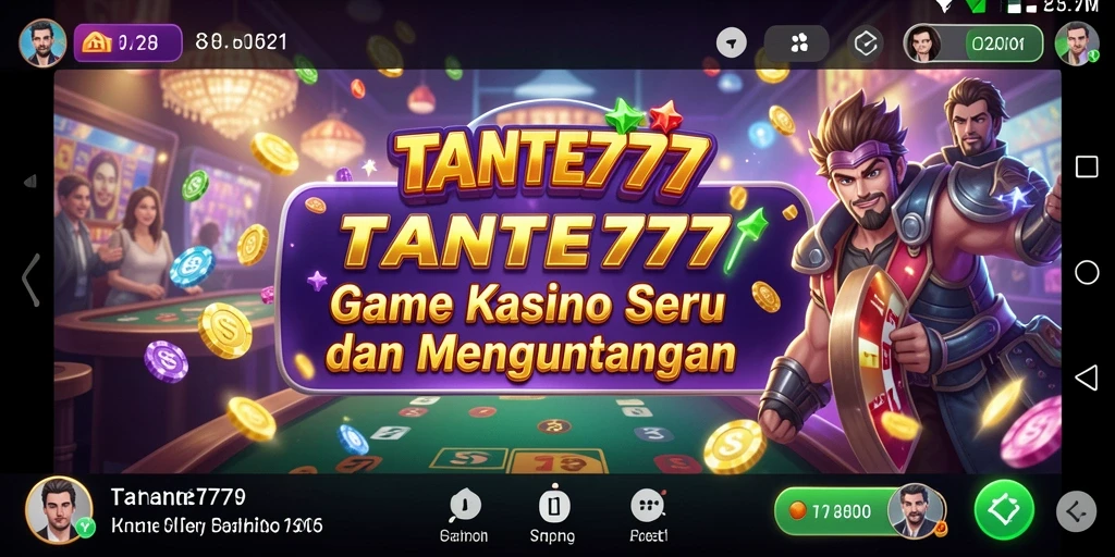 Screenshot gameplay Kasino TANTE777 yang menarik dan mengasyikkan.