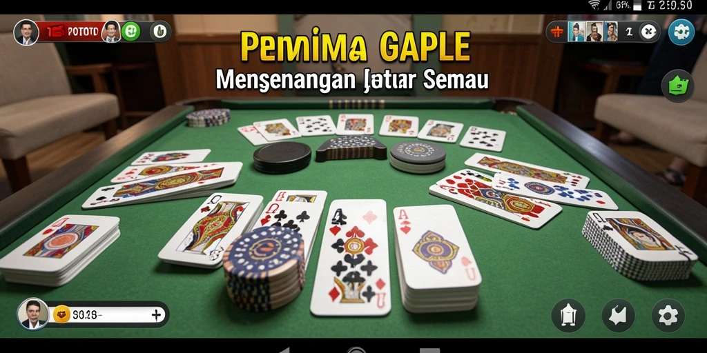 Tampilan gameplay Gaple yang seru dan menarik di TEMPOTOTO.