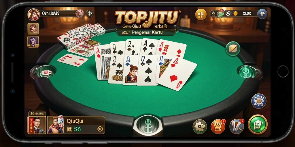Tampilan gameplay QiuQiu yang seru dan menarik.