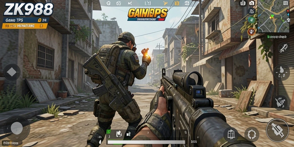 Gameplay mendebarkan ZK988 di dunia TPS.