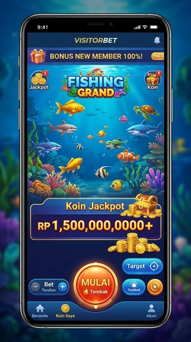 Proses pengunduhan aplikasi yang sederhana di visitorbet.